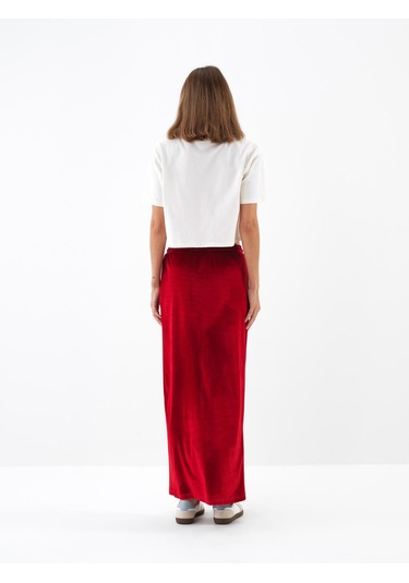 Kırmızı Lüks Dokulu Soft Kadife Regular Fit Etek 270404 Kırmızı Kırmızı Lüks Dokulu Soft Kadife Regular Fit Etek 270404 Kırmızı
