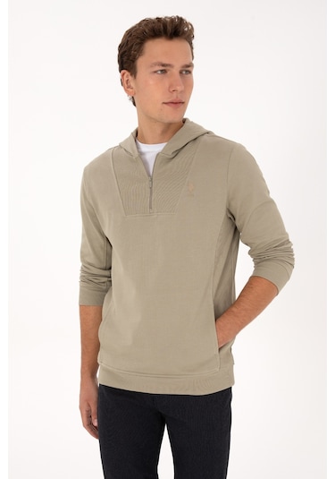 U.s. Polo Assn. Erkek Açık Haki Sweatshirt 50316391-vr183 Acık Hakı