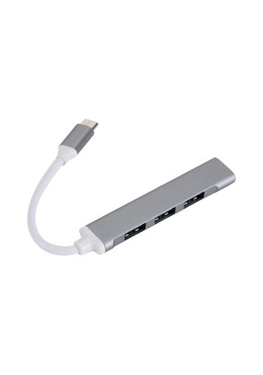 C809 Tip C Usb Hub 4 Bağlantı Noktalı Usb 3.0 Veri Hub Adaptörü Taşınabilir Usb 3.0 Hub Uzatma Kablosu Ayırıcı 4