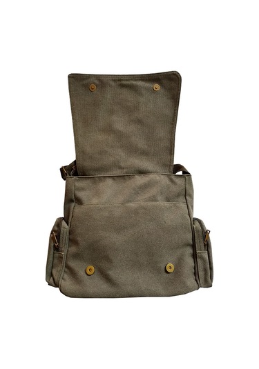 Moveevo Sevimli Baskılı Kanvas Çanta - Büyük Boy, Fermuarlı Ve Yan Cepleriyle Pratik Çok Renkli