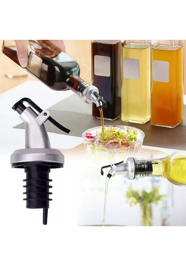 Aleksis Baur Yağ, Sos Ve Şurup Şişeleri İçin Gayzer Dozajlı Kapak, 5 Adet 193080866 Metal