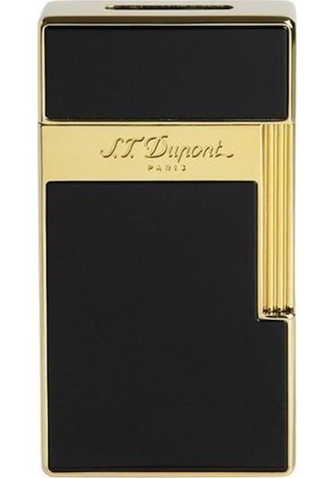 S.t. Dupont Bq Big D Golden Shiny Black Lacquer Çakmak 25002