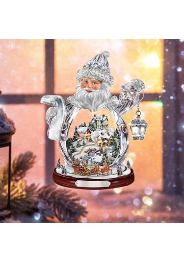 Geeksen Noel Dekorasyon Sticker - Kağıt Malzeme 30x20cm - Festivite Atmosferi Artırıcı Ev Dekoru Çok Renkli