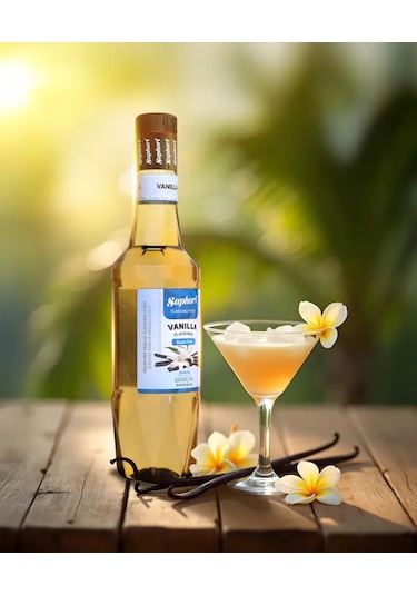 Saphori Şekersiz Vanilya Aromalı Kokteyl Şurubu Şekersiz Vanilya Şurubu 700 Ml