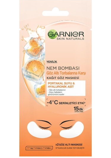 Garnier Nem Bombası Göz Altı Torbalarına Karşı Kağıt Göz Maskesi