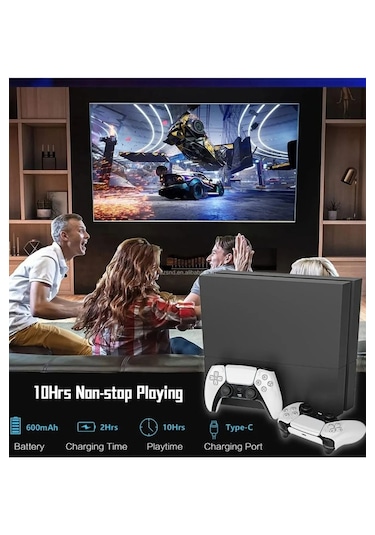 P4 Plus Bluetooth Titreşimli Ps4/ps5 Uyumlu Pc Telefon Kablosuz S