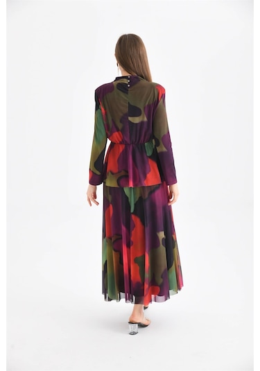 Ftz Women Kadın Likra Tül Takım Mor-mor Mor