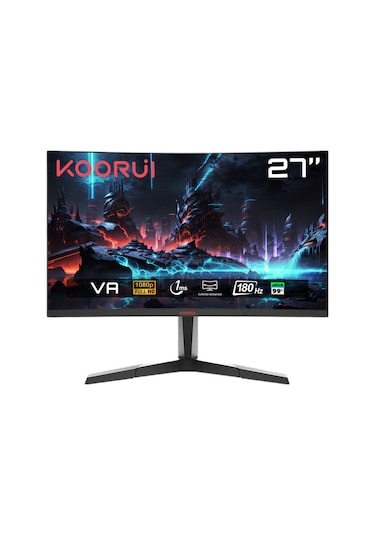 Koorui 27E6CA 27" 1 MS 180 Hz Full HD Curved VA LED Monitör
