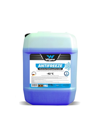 Wogens -42 Derece 16 Kg İnorganik Mavi Antifriz Antifiriz