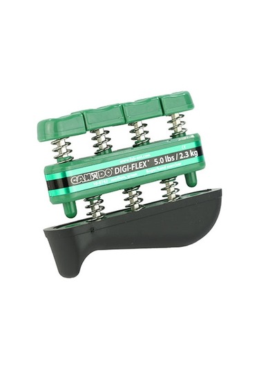 Cando Digi-flex Hand Exerciser - Green, Medium - Finger 5.0 Lb