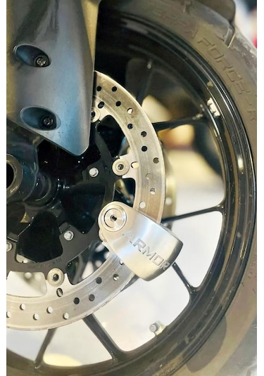 Armor 614 Mva Alarmlı Motorsiklet Disk Kilidi Mil Çapı 14mm Paslanmaz Çelik