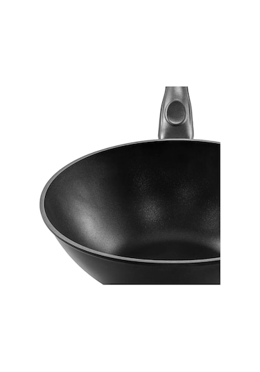 Nehir Royal Elite Siyah 28 cm Alüminyum Döküm Wok Tava