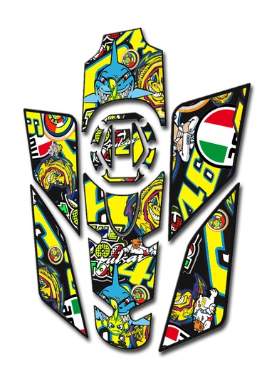 Bajaj Pulsar Ns200 Tank Pad Seti Rossi