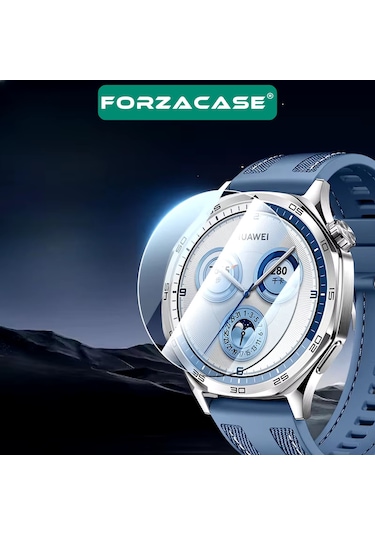 Forzacase Huawei Watch Gt5 Pro 46mm İle Uyumlu Temperli Kırılmaz Cam Ekran Koruyucu - Fc861 Şeffaf