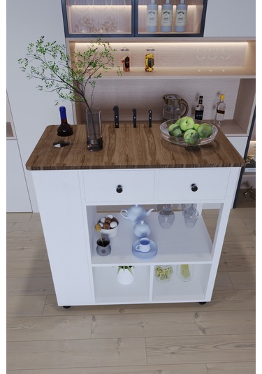 Balım Servant Modern Şık Mutfak Adası Mutfak Masası