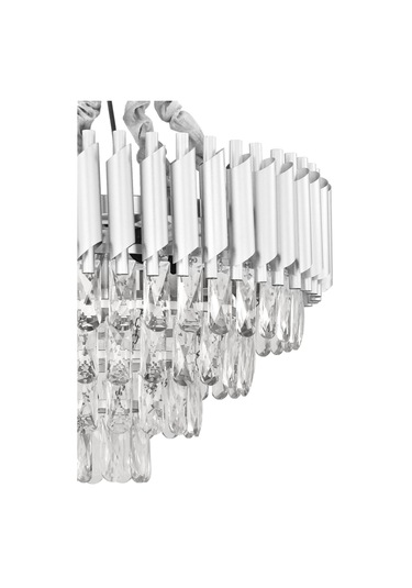 Palmira 55'lik Prizma Kesim Kristal Taşlı Lüks Avize - Gümüş-yaldız Gümüş-Yaldız