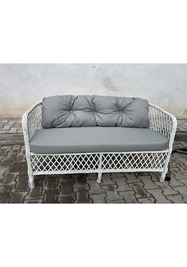 Tu Tienda Tire 2 1 1 Masa Tekli Salıncak Bahçe Balkon Mobilyası,gümüş Gri Koyu Gri