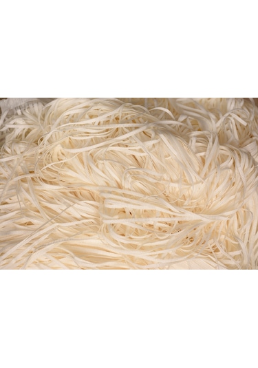 İP MODEL KREM RENK İP PERDE 300*270 cm - 2 mm şerit Krem