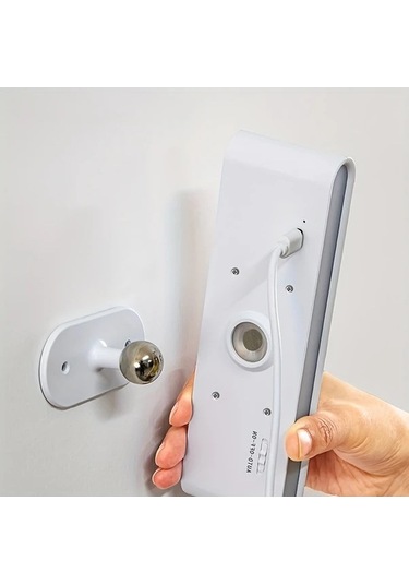 Fastbuy Gvtco Beyaz 2 Adet Led Duvar Lambası Şarj Edilebilir 3 Renk 360 Derece Dönebilir Aydınlatma Ürünü Beyaz