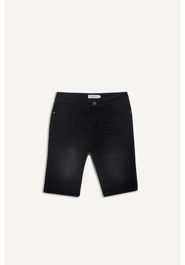 DeFacto Regular Fit Jean Bermuda Şort E5979AX25SMNM40