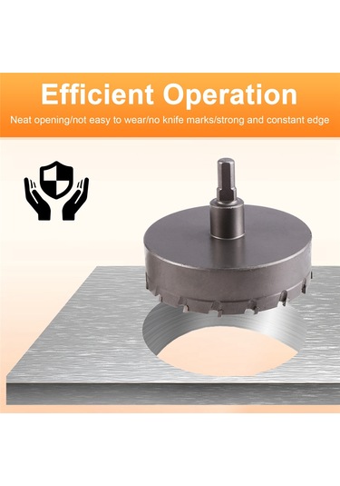 Delik Testeresi 100mm Sert Alaşımlı Genişletilmiş Delik Testeresi Metal Demir Ahşap