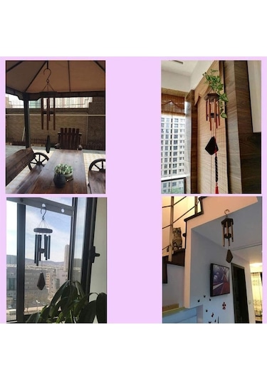 Rüzgar Çanları Dış Derin Ton İçin Rüzgar Çanları, Anıt Windchimes Bahçe Ev Yard Asma Dekor Hediyeleri Bahçe Dekoru İçin Hediyeler Gümüş, Boyut: 50cm