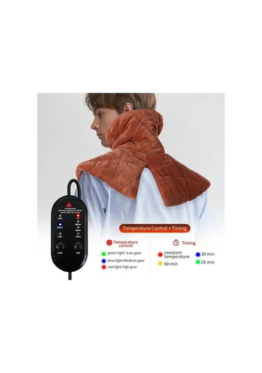 Pazly Boyun Ve Omuz Isıtma Açık Kahve - 1-3 Isı Seviyesi, 4 Zamanlı Otomatik Kapanış, Grafen Isıtma, Usb Şarj, Guangdong, Çin Açık Kahverengi