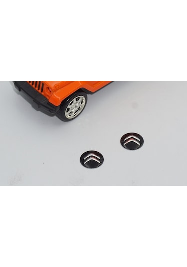 Citroen Oto Anahtar 3M Metal Alaşım Logo 2Li Set