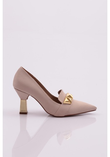 Dgn 30905 Kadin Üçgen Taşli Topuklu Ayakkabi 30905-1710-R13732 Bej Dgn 30905 Kadin Üçgen Taşli Topuklu Ayakkabi 30905-1710-R13732 Bej