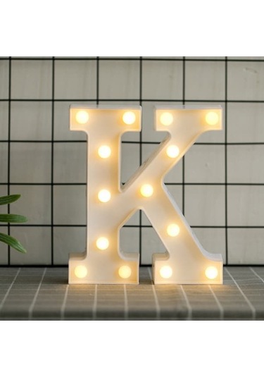 Ins Fotoğraf Aksesuarları Harf Işık Led Tezgah Gece Lambası Harf K Diğer Diğer