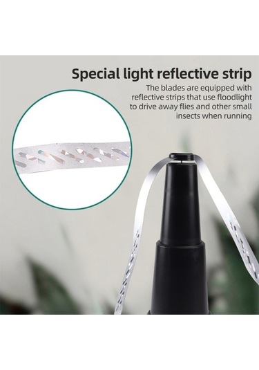 Bloomnest Sineklik Fanı Dış/v.iç Pil İle Çalışan Ayarlanabilir Yükseklikli Gıda Döndürme Sinek