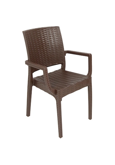 Depootoptan Mandella Elit Rattan Koltuk (6 Adet) Kahverengi