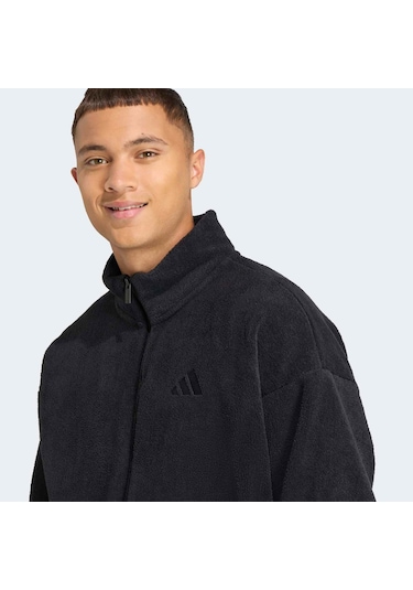Adidas Future Icons Erkek Siyah Polar Ceket Jw7118 Siyah