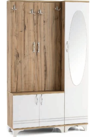 Bera Beyaz - Çırağan 3 Kapılı Rüya Portmanto Beyaz