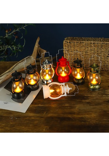 Xindoker Klasik Bakır Renkli Led Feneri - Oyun Sahnaları, Dekor Ve Stüdyo Için Stüdyo Aydınlatma Aracı Diğer