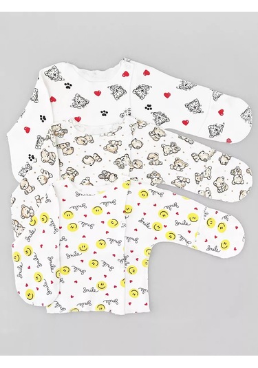 Krasavella Yeni Doğanlar İçin 3'lü Yenidoğan Badi 227874969 Sütlü