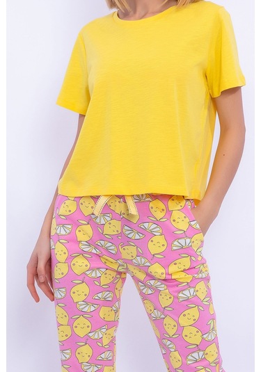 Arnetta Lemons Sarı Kadın Pijama Takımı 5274-28900 Sarı