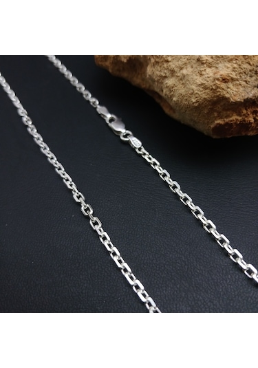 925 Ayar Gümüş Forsa Model Zincir Kolye 2.5 Mm