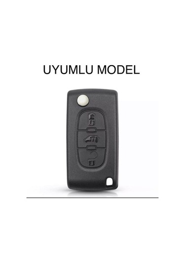 Peugeot Uyumlu 107 207 307 407 308 607 Uyumlu 3 Tuş Silikon Anahtar