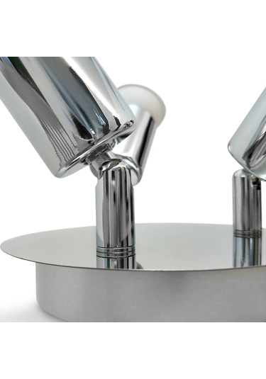 Vkemall İç Mekan İçin Açısını Ayarlayabilir 2 Kafa Gu10 Tavan Spot Lambası 85-265v Geniş Voltaj, Ampul Yok Şeffaf