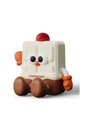 Yaratıcı Çikolata Gece Lambası Karikatür Telefon Standı Çocuklar İçin Silikon Başucu Lambası Çok Renkli