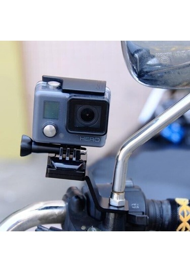 Createtech Unoton Gopro Hero 4/3+/3/2/1/sj4000/sj5000 İçin Metalik Motosiklet Montaj Klipsi