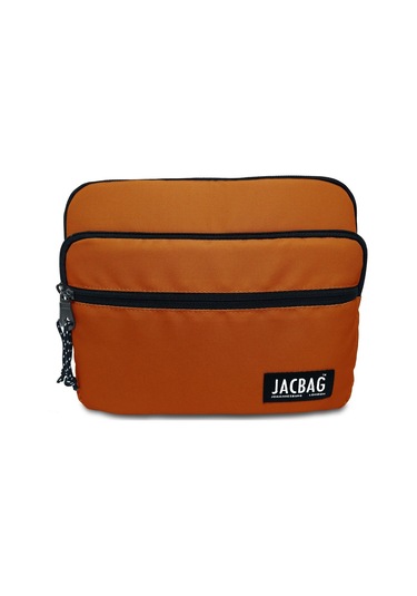 Jacbag Kiremit Turuncu Üç Cepli Tablet Telefon Çantası - Kız Çocuk/kadın Tablet Kılıfı