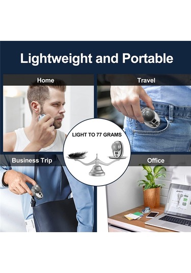 Xiaaokeji Mini Tıraş Makinesi, Lcd Ekranlı Erkekler İçin Elektrikli Tıraş Makinesi