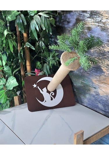 Kedi Tırmala Tahtası Lazer Kesim Ahşap Resimli9