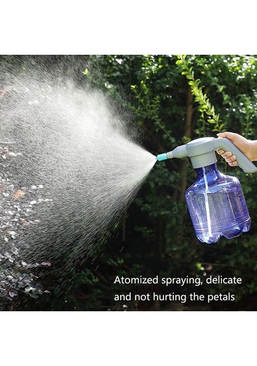 Tongxida 3l Ev Tipi Bahçe Elektrikli Sulama Kovası Spreyi, Mavi + Genişletilebilir Nozul