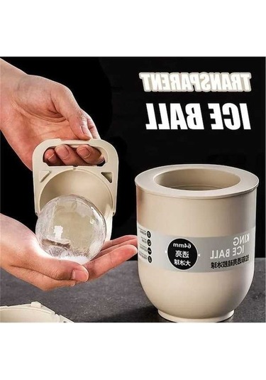 Flybuy Gıda Beyaz Temizle Viski Buz Topu Kalıp Kabarcık İzleri Yok Beyaz