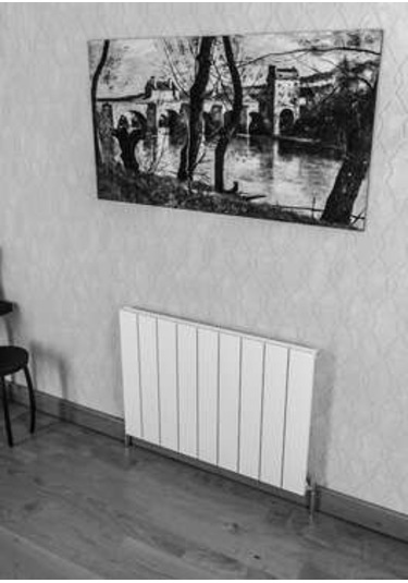 Warma Drama Yatay Alüminyum Radyatör 850x600 Pütürlü Antrasit 7946