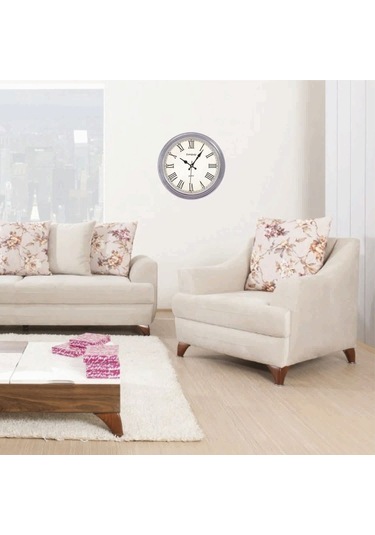 Gümüş Çerçeve Duvar Saati Gümüş