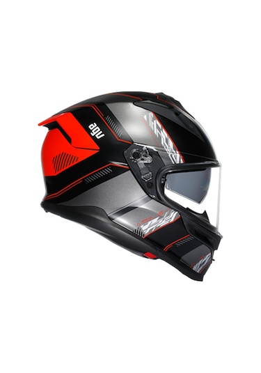 Agv K7 MPLK Kyber Motosiklet Kaskı Siyah - Kırmızı